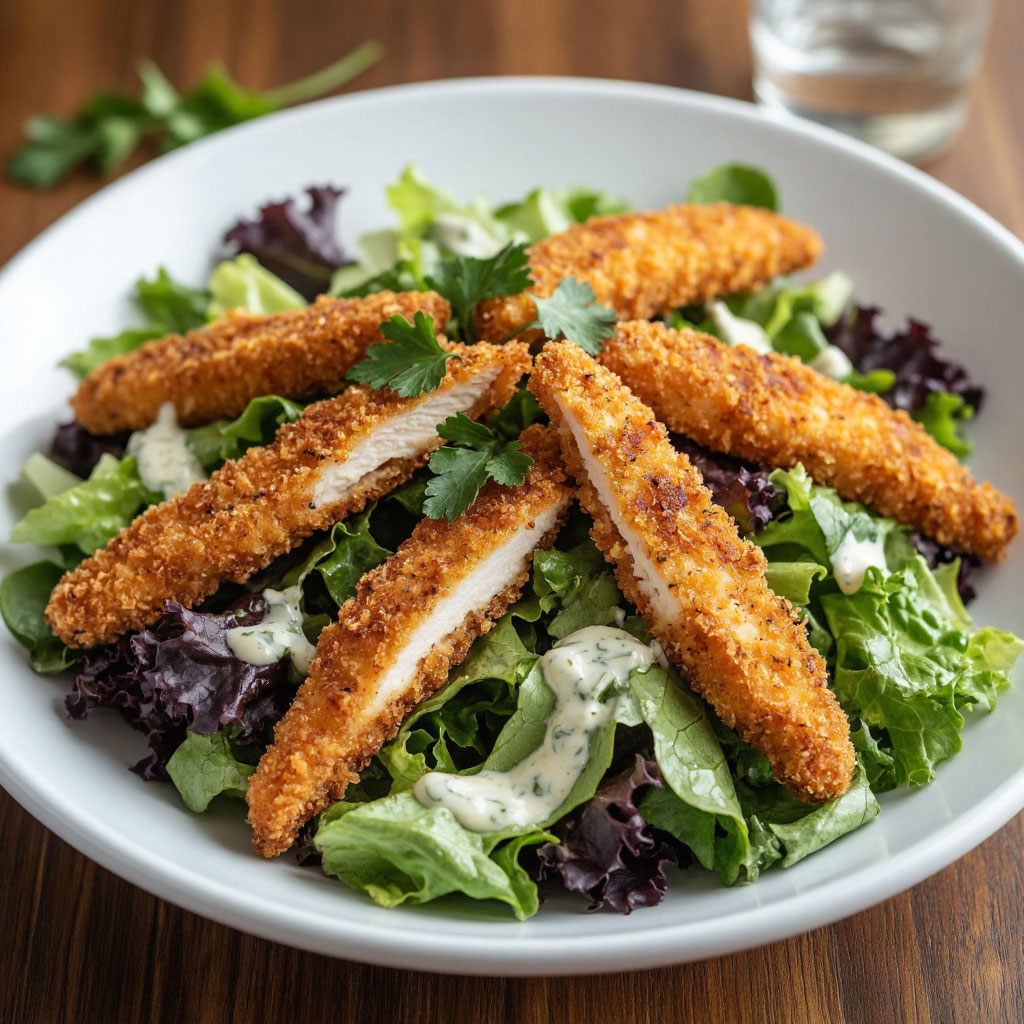Chicken Strips Salad
